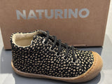 Bottines naturino cocoon Suede Pr pony black platinium