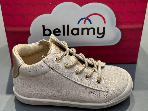 Bottines Bellamy Calika 33100001 beige paillette blanc