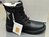 Bottines Geox J9420G j casey black DK silver