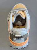 Baskets Shoo pom Joggy scratch blanc orange