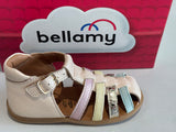 Sandalettes Bellamy Dax beige nacré multico