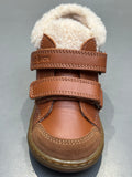 Bottines Shoo pom Bouba scratch wool DK Camel blanc