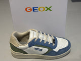 Chaussures basses Geox J washiba J55LQDC1Z4S blanc bleu vert