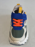 Baskets Shoo pom Joggy Scratch bleu kaki orange