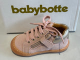 Bottines Babybotte Argo sport 8008B071 rose paillettes bronze