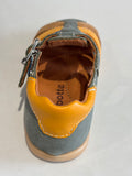 Sandalettes Babybotte Gimmy 6069B168 vert bleu ocre Camel