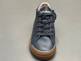 Bottines naturino eindhoven high zip calf suede navy azure