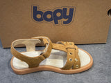 Sandalettes Bopy Ezia cognac or