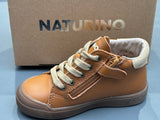 Bottines naturino eindhoven high zip calf Suède brown sand