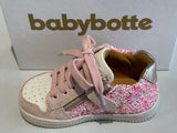 Bottines Babybotte Fidget 8030B017 fuchsia paillettes rose