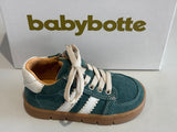 Bottines Babybotte Farel 9061B064 vert blanc cassé
