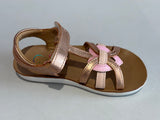 Sandalettes Shoo pom Goa 4Ever Copper cœur