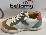 Chaussures basses Bellamy Carl blanc Camel rouge vert