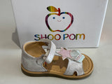 Sandalettes Shoo pom Tity kid étoile argenté rose paillette