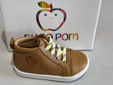 Bottines Shoo pom Bouba zip lace Camel