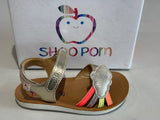 Sandalettes Shoo pom Goa multi platine nuage blossom lime 2