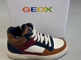 Bottines Geox Theleven Brown blanc marine rouge 2
