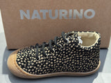 Bottines naturino cocoon Suede Pr pony black platinium