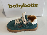 Bottines Babybotte Farel 9061B064 vert blanc cassé