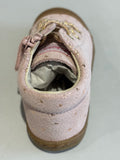 Bottines Naturino cocoon zip nubuck pink pois or