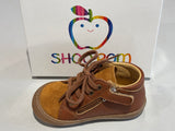 Bottines Shoo pom Guizmo zip lace Camel