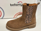 Boots Bellamy Nat velours Camel taupe léopard