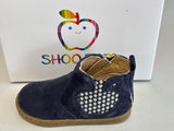 Boots Shoo pom Bouba Apple marine nubuck fleurs