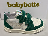 Chaussures basses Babybotte Ales scratch vert
