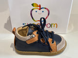 Bottines Shoo pom Bouba bi zip marine Camel taupe