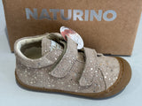 Bottines Naturino cocoon VL scratch pois or taupe
