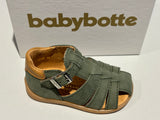 Sandalettes babybotte 4018B068 Gimmy nabuk vert