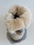 Boots GBB Alva beige argent noeud