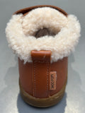Bottines Shoo pom Bouba scratch wool DK Camel blanc