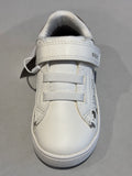 Chaussures basses Geox scratch eclyper blanc cœurs paillettes