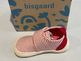 Chaussons Bisgaard 141028882449 rouge rayure