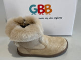 Boots GBB Alva beige argent noeud
