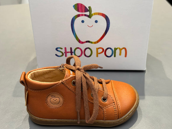 Bottines Shoo pom Bouba zip lace DK Camel