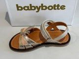 Sandalettes Babybotte Kaliente 6714B124 papillon ivoire
