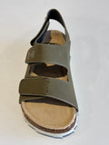 Sandalettes Bonton mémo fast kaki
