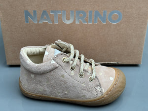 Bottines naturino cocoon zip suede love taupe H24