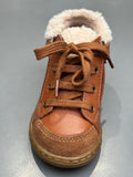 Bottines Shoo pom Bouba zip wool DK Camel blanc