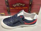 Chaussures basses Bellamy ury marine blanc rouge