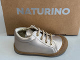 Bottines Naturino cocoon zip met pebbled bronze cipria