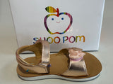Sandalettes Shoo pom Goa heart cuivre pink