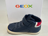 Bottines Geox B Gisli marine blanc rouge