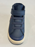 Bottines Geox B Gisli marine blanc rouge
