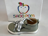Bottines Shoo pom Bouba zip lace kaki