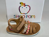 Sandalettes Shoo pom Goa spart nat light Camel Copper