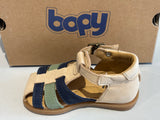 Sandalettes Bopy Rainou 2 beige marine vert