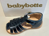Sandalettes babybotte 4014B002 gaufrette laminato bleu